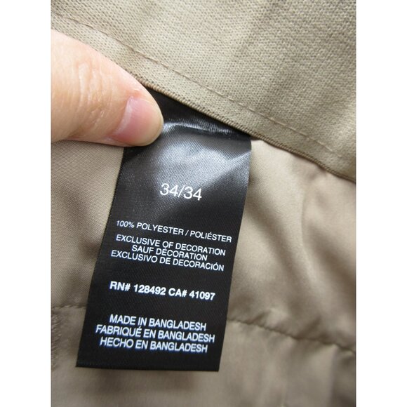 Greg Norman Pants 34X34 Tan Performance Golf Chino Trousers Shark NEW - Picture 9 of 12